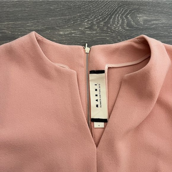 Marni Peach Short Sleeve Dress - Picture 5 of 6